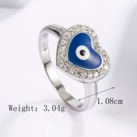 Sterling Silver White Gold Plated Casual Classical Funny Plating Inlay Snake Zircon Rings sku image 16