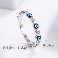 Sterling Silver White Gold Plated Casual Classical Funny Plating Inlay Snake Zircon Rings sku image 2