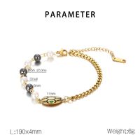 304 Stainless Steel 18K Gold Plated Simple Style Patchwork Animal Bracelets Earrings main image 10
