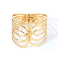 Hip Hop Punk Couleur Unie Alliage Placage Femmes Bracelet sku image 1