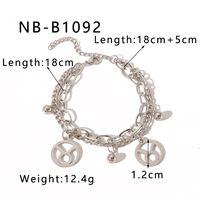 Simple Style Classic Style Round 304 Stainless Steel Bracelets In Bulk sku image 4