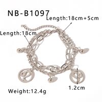 Simple Style Classic Style Round 304 Stainless Steel Bracelets In Bulk sku image 9