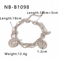 Simple Style Classic Style Round 304 Stainless Steel Bracelets In Bulk sku image 10