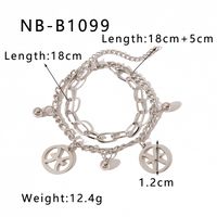 Simple Style Classic Style Round 304 Stainless Steel Bracelets In Bulk sku image 11