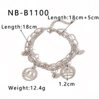 Simple Style Classic Style Round 304 Stainless Steel Bracelets In Bulk sku image 12