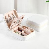 Simple Style Classic Style Solid Color Pu Leather Jewelry Boxes sku image 10