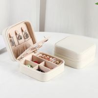 Simple Style Classic Style Solid Color Pu Leather Jewelry Boxes sku image 3