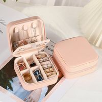 Simple Style Classic Style Solid Color Pu Leather Jewelry Boxes sku image 4