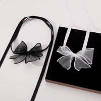 Wholesale Jewelry Sexy Sweet Bow Knot Gauze Handmade Long Necklace main image 4