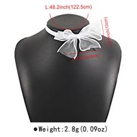 Wholesale Jewelry Sexy Sweet Bow Knot Gauze Handmade Long Necklace main image 8