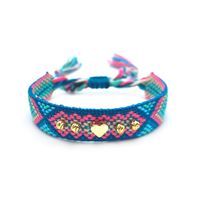 Casual Simple Style Heart Shape Rope Copper Knitting Unisex Drawstring Bracelets 1 Piece sku image 7