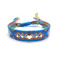 Casual Simple Style Heart Shape Rope Copper Knitting Unisex Drawstring Bracelets 1 Piece sku image 8