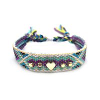 Casual Simple Style Heart Shape Rope Copper Knitting Unisex Drawstring Bracelets 1 Piece sku image 9