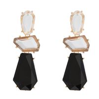 Lady Geometric Synthetic Resin Plastic Plating Artificial Gemstones Women's Earrings 1 Pair main image 5