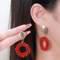 Simple Style Geometric Glass Women's Drop Earrings main image 5