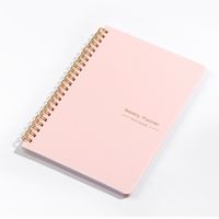 1 Piece Letter Solid Color Class Learning Paper Casual Preppy Style Notebook sku image 2