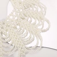 Wholesale Jewelry Simple Style Classic Style Solid Color Imitation Pearl Handmade Beaded Necklace main image 5