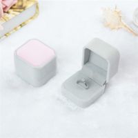 Formal Solid Color Flannel Fabric Jewelry Boxes sku image 9