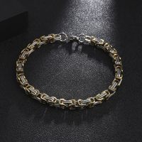 Classic Style Simple Style Color Block 201 Stainless Steel Layered Patchwork Unisex Necklace Bracelets sku image 3