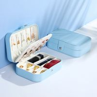 Fashion Solid Color Cloth Jewelry Boxes sku image 12