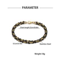 Cool Style Color Block 201 Stainless Steel Layered Patchwork Men's Necklace Bracelets main image 5