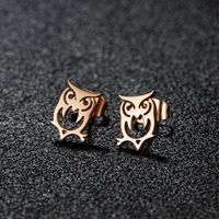 1 Pair Cute Sweet Animal Polishing Plating 304 Stainless Steel 18K Gold Plated Ear Studs sku image 13