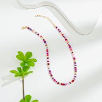 Wholesale Jewelry Cute Sweet Simple Style Color Block Alloy Soft Clay Beaded main image 4