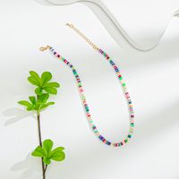 Wholesale Jewelry Cute Sweet Simple Style Color Block Alloy Soft Clay Beaded main image 5