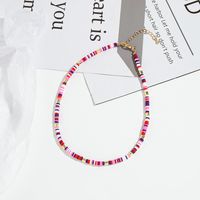 Wholesale Jewelry Cute Sweet Simple Style Color Block Alloy Soft Clay Beaded sku image 2