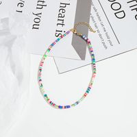 Wholesale Jewelry Cute Sweet Simple Style Color Block Alloy Soft Clay Beaded sku image 5