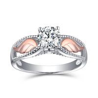 Elegant Luxurious Angel Wings Alloy Inlay Zircon Women's Rings sku image 6