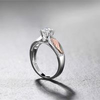 Elegant Luxurious Angel Wings Alloy Inlay Zircon Women's Rings main image 4