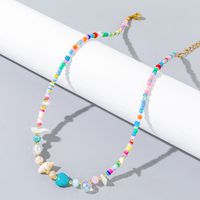 Wholesale Jewelry IG Style Color Block Artificial Crystal Necklace main image 3