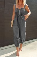Women's Daily Streetwear Solid Color Full Length Pocket Jumpsuits main image 4