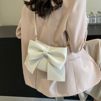 Women's One Size Pu Leather Solid Color Classic Style Sewing Thread Zipper Shoulder Bag main image 2