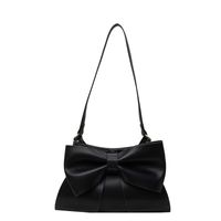 Women's One Size Pu Leather Solid Color Classic Style Sewing Thread Zipper Shoulder Bag sku image 1