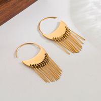 1 Pair Casual Basic Classic Style Irregular Flower Plating 304 Stainless Steel 18K Gold Plated Drop Earrings main image 4