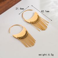 1 Pair Casual Basic Classic Style Irregular Flower Plating 304 Stainless Steel 18K Gold Plated Drop Earrings sku image 3