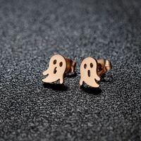 1 Pair Sweet Rabbit Cat Polishing 304 Stainless Steel 18K Gold Plated Ear Studs sku image 32