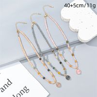 Wholesale Jewelry Vacation Simple Style Color Block Artificial Crystal Zinc Alloy Beaded main image 2