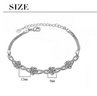 Le Cuivre De Base Style Moderne Style Classique Incruster Fleur Zircon Bracelets main image 2