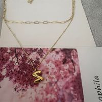 Copper Modern Style Classic Style Commute Letter Solid Color Pendant Necklace sku image 26