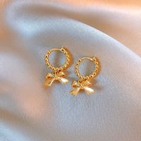 Sweet Bow Knot Alloy Plating Women's Drop Earrings 1 Pair sku image 1