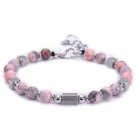 Casual Elegant Geometric 201 Stainless Steel Natural Stone Unisex Bracelets sku image 4