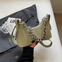 Women's Pu Leather Solid Color Elegant Zipper Shoulder Bag main image 3
