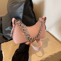 Women's Pu Leather Solid Color Elegant Zipper Shoulder Bag main image 4