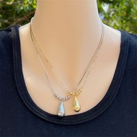 Copper 18K Gold Plated Casual Elegant Modern Style Beaded Gourd Pendant Necklace main image 5