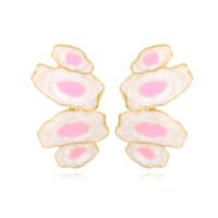 1 Pair Elegant Simple Style Irregular Enamel Zinc Alloy Drop Earrings main image 1