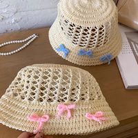 Women's Casual Bow Knot Wide Eaves Straw Hat main image 1