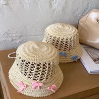 Women's Casual Bow Knot Wide Eaves Straw Hat main image 4
